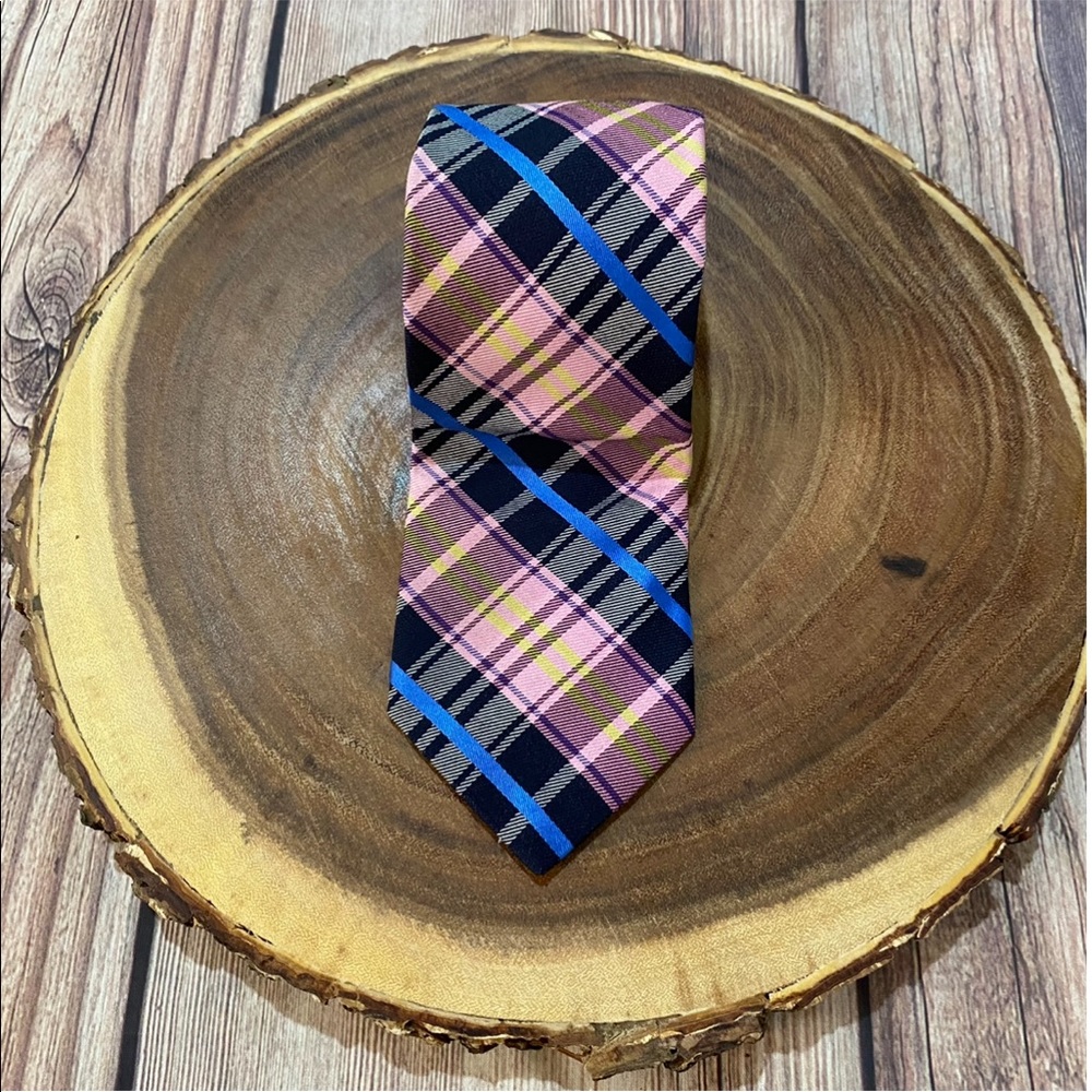 Ted Baker | Plaid Pink & Blue Tie